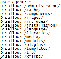 Joomla! brug robots.txt til at ungå søgemaskiner gemmer/indekserer filer eller mapper Joomla! brug robots.txt til at ungå søgemaskiner gemmer/indekserer filer eller mapper