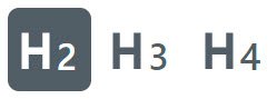 Blokken overskrift - H2 til H4
