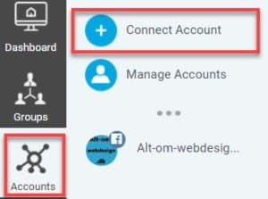 Vælg Accounts, Connect Account