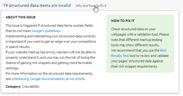 Det er vigtigt, at structured data er korrekt